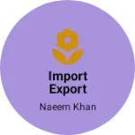 Business logo of Import export