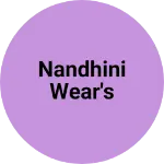 Business logo of Nandhini wear's