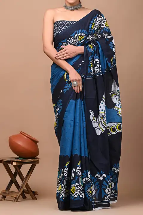 Cottan sarees  uploaded by Handloom print on 3/2/2023