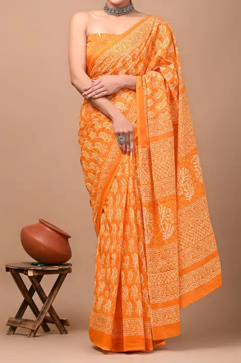 Cottan sarees  uploaded by Handloom print on 5/28/2024