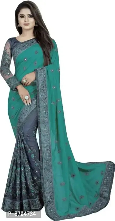 New Trending Net Women Saree

 Color:  Olive

 Fabric:  Net

 Type:  Saree with Blouse piece

  uploaded by business on 3/2/2023
