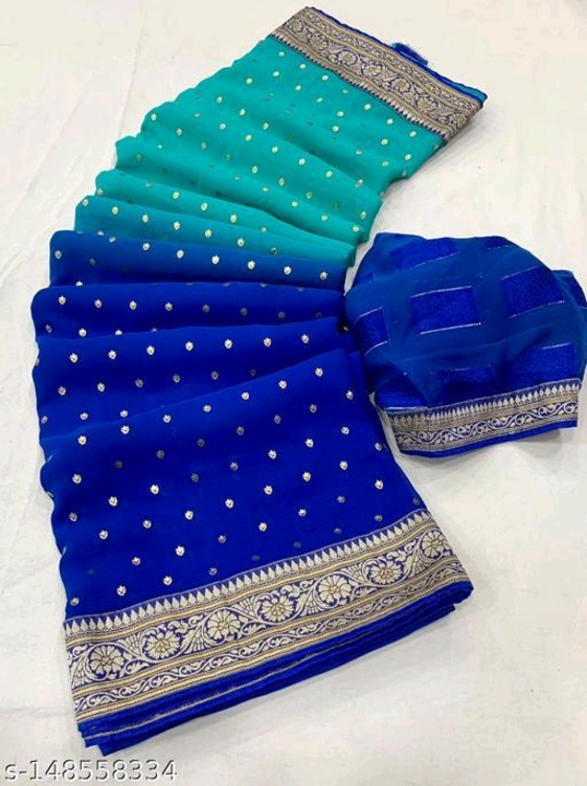 Two Tone Georgette Saree uploaded by Bmtfy on 3/2/2023