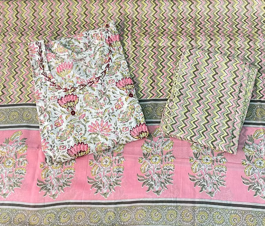 Jaipur cotton 3 piece uploaded by business on 3/2/2023