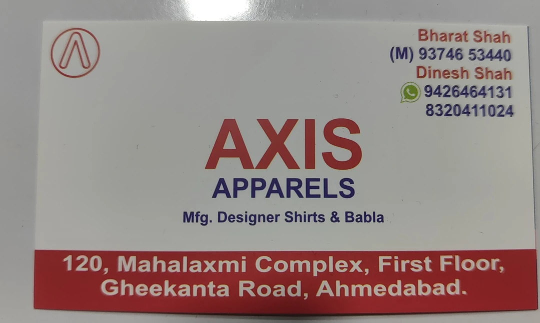 Visiting card store images of Darshan Shirts