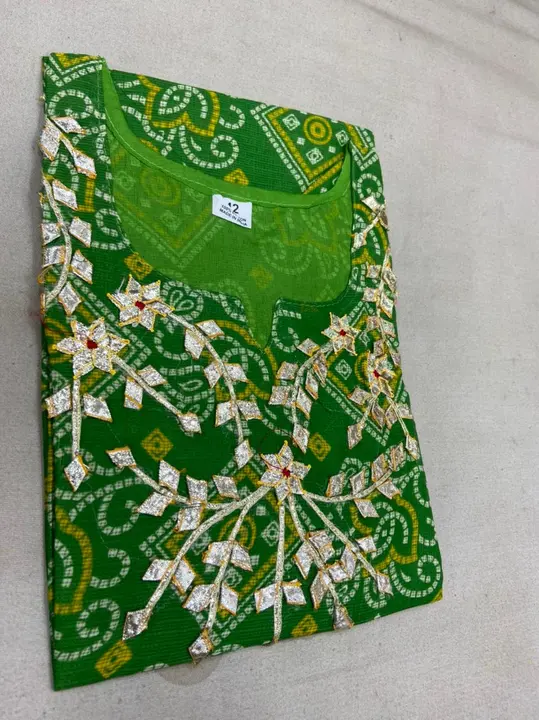 Product uploaded by Jaipuri wholesale gotta patti kurtis nd sarees on 3/2/2023