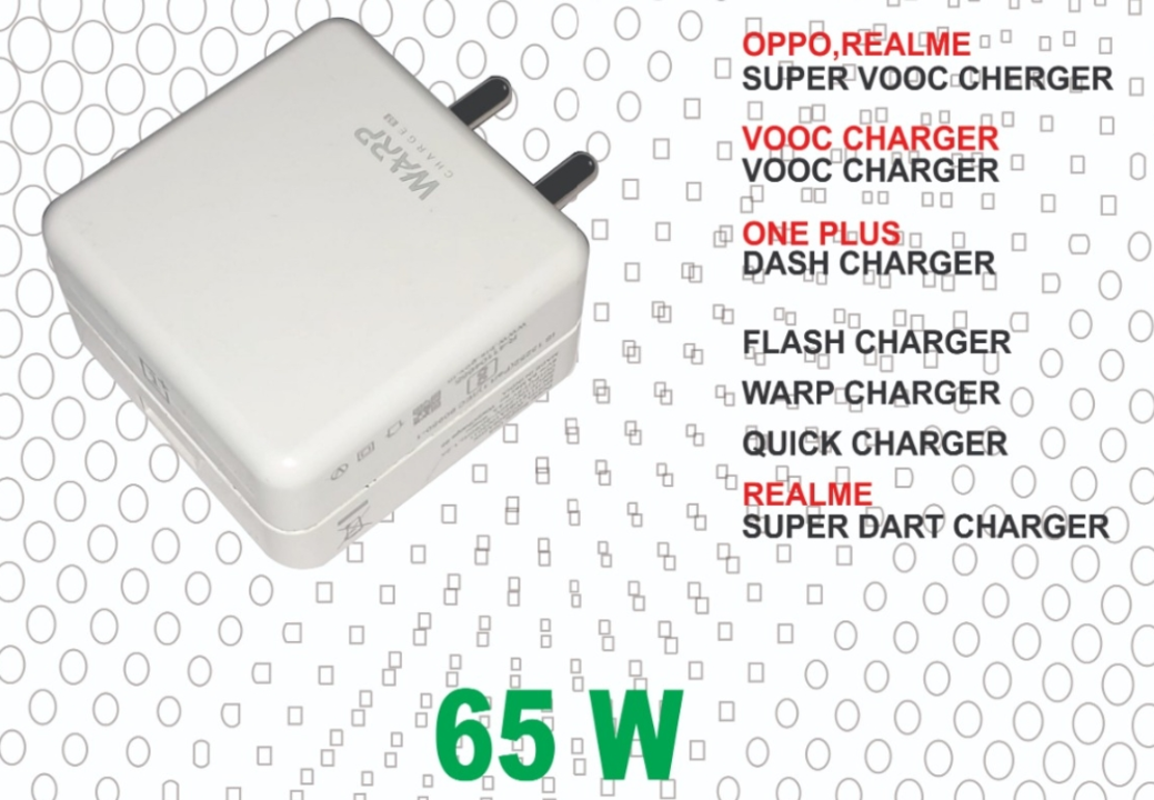 65 Watt Vooc adapter  uploaded by Anshul Mobile Accessories  on 3/2/2023