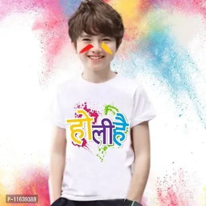 Kids Trendy Holi T-shirts uploaded by RAMESH SHOPPING SELAS CORPORATION on 3/2/2023