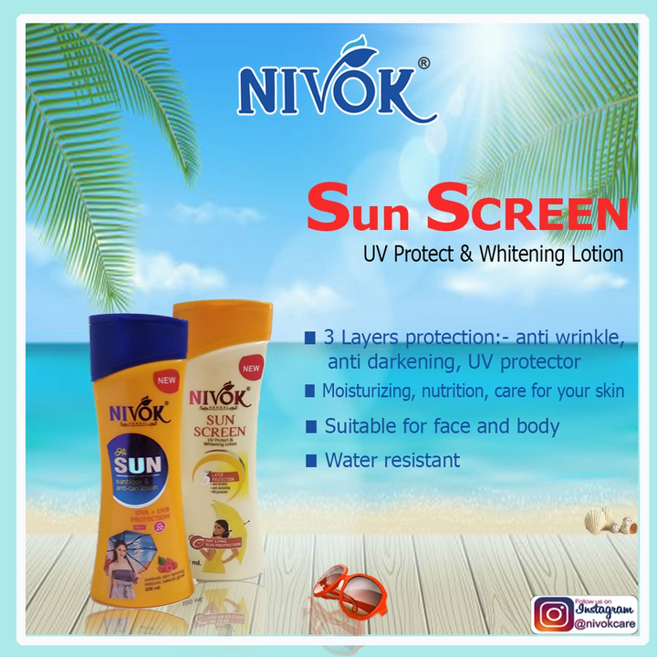 Sun screen lotion 100ml uploaded by Nivok international on 5/30/2024