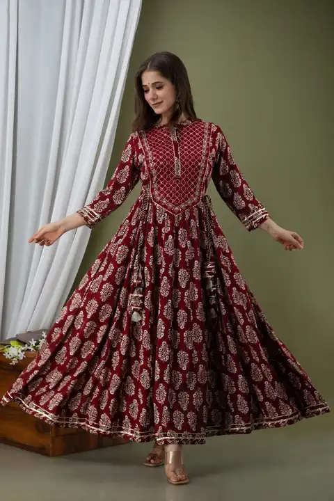 Embroidery work gown collection  uploaded by FASHION MART on 3/2/2023