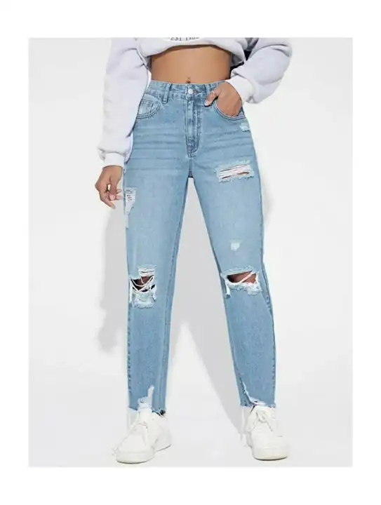 Ripped jeans  uploaded by The Style Club on 5/28/2024