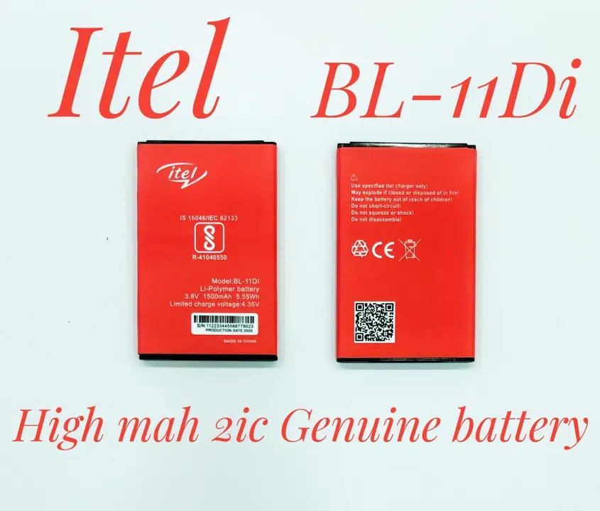 Itel 11di battery  uploaded by B.R. ENTERPRISES  on 3/2/2023