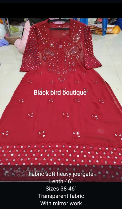 Lucknow's chicken kurta uploaded by Black bird boutique on 3/2/2023