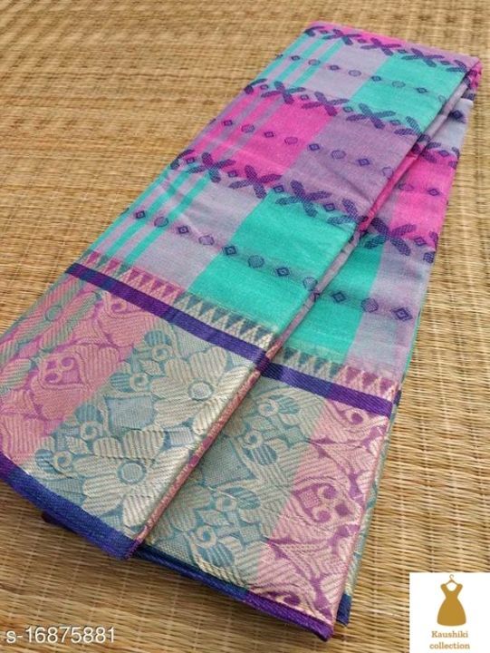 Tendy esemble sarees uploaded by kaushiki collection on 2/24/2021
