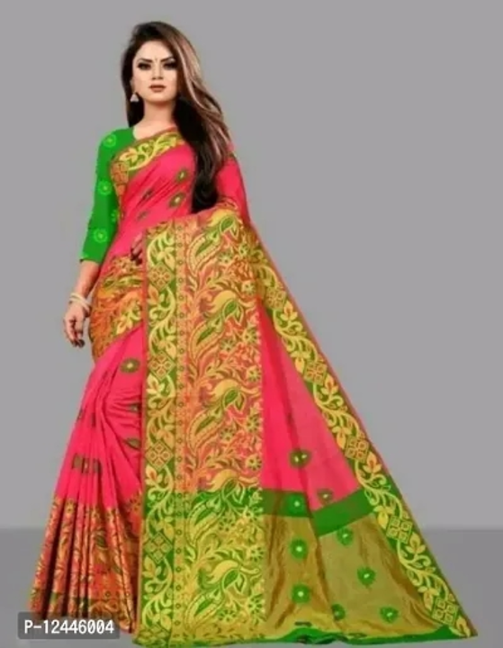 Cotton Silk Jacquard Butta Work Sarees with Blouse Piece

 Fabric:  Cotton Silk

 Type:  Saree with  uploaded by Digital marketing shop on 3/3/2023