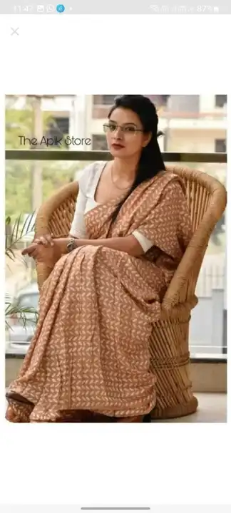 Pure cotton Saree Handloom printed  uploaded by Bagru Hand Block Print Jaipur  on 3/3/2023