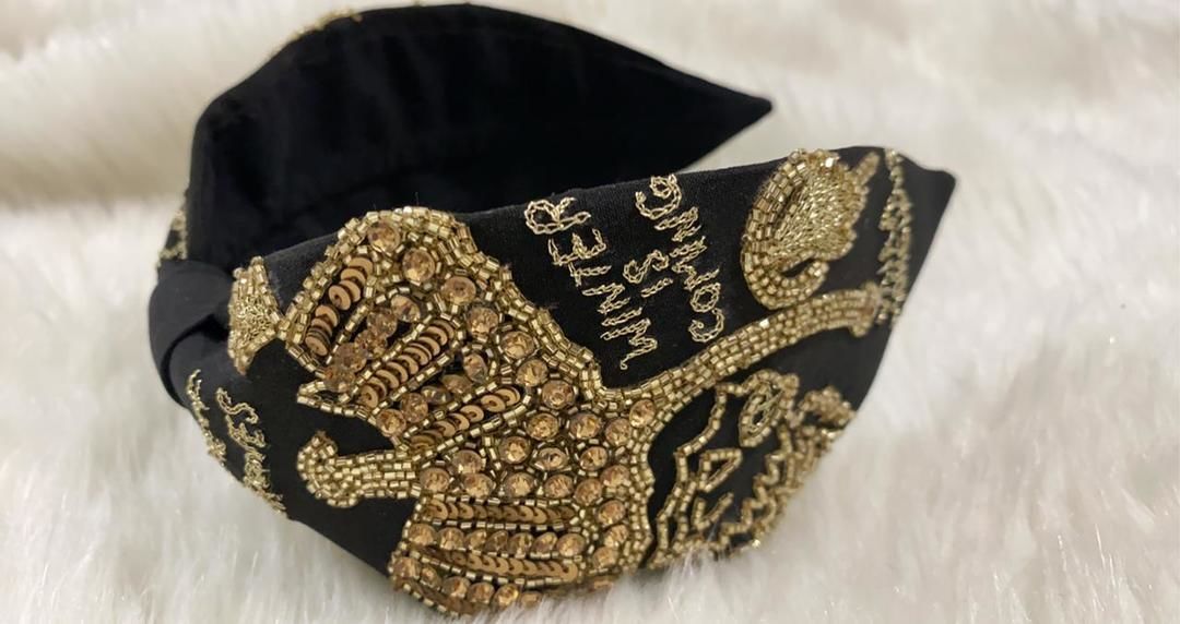 Embroidered turban hairband uploaded by business on 2/24/2021