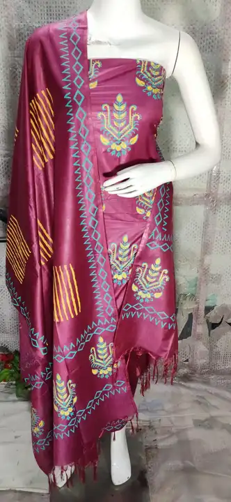 Katan silk print suit pc  uploaded by Queen Silk on 5/23/2024