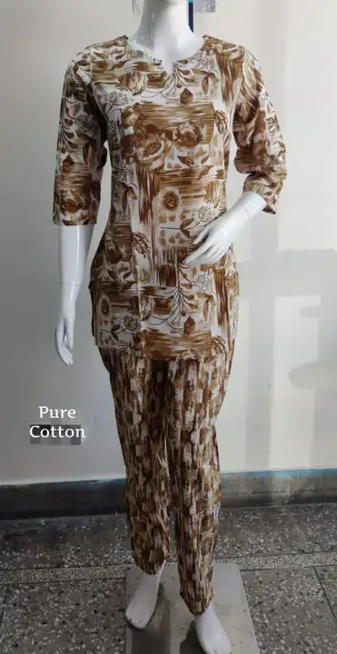 Cotton printed ladies night suit  uploaded by Kaveri Kreations on 3/3/2023