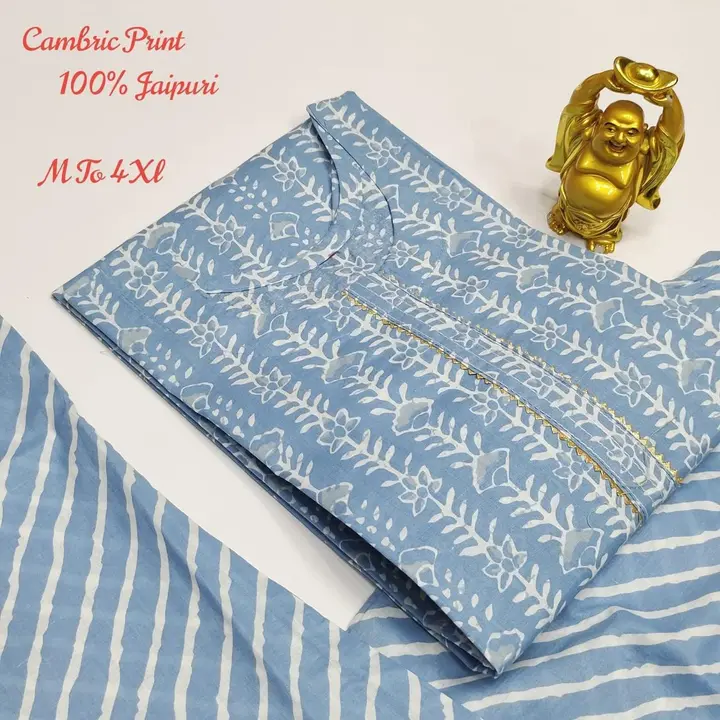 JAIPURI COTTON PURE 60/60 PROPER SIZE , LENGTH,  EXPORT QUALITY STITCHING  uploaded by 𝗚𝗨𝗣𝗧𝗔 𝗧𝗘𝗫𝗧𝗜𝗟𝗘 on 3/3/2023