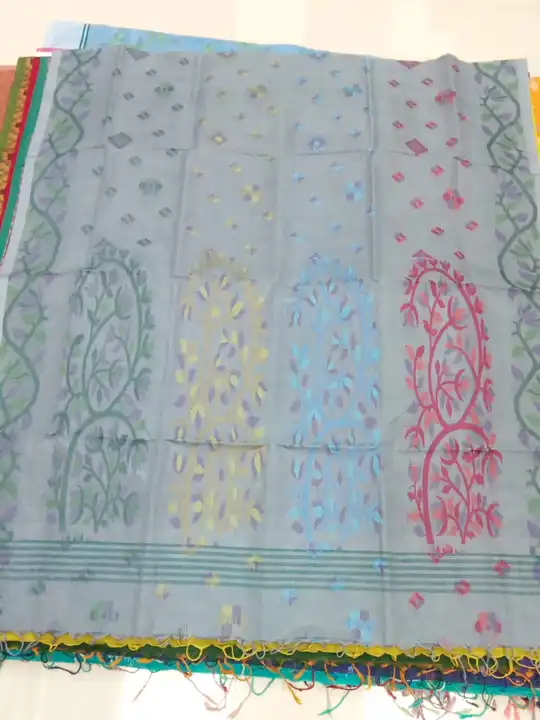 Pure cotton jamdani saree  uploaded by Puja saree kutir on 3/3/2023