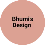 Business logo of Bhumi's design