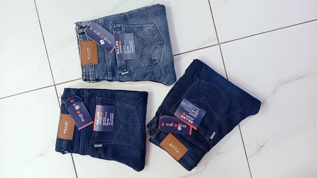 Killer jeans nited fabric good quality size .32 32 34 34 36 36    minimum quantity 18 pc uploaded by business on 3/3/2023