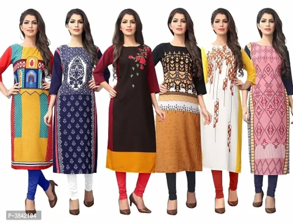Women's Printed Crepe Straight Kurta (Pack Of 6)

Size: 
S
M
L
XL
2XL
3XL
4XL

 Color:  Multicoloure uploaded by Digital marketing shop on 3/3/2023