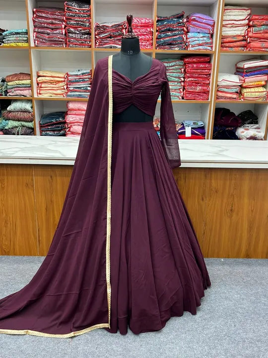Post image *RATE 1999
Free 🚢shipping 

 FULLY STTICHED WITH BLOUSE*

PRESENTING NEW *PURE SOFT FOX GEORGETTE FABRIC LEHENGHA CHOLI FULLY STTICHED, WITH FANCY BLOUSE FULLY STTICHED WITH DUPPTA COMPLETE READY TO WEAR*

YELLOW,WINE,RED,BLACK

*LEHENGHA STITCH*:FREE SIZE FULLY STTICHED WITH ATTACHED CANVAS PATTA 
UPTO 42 INCH WAIST
*LEHENGHA FABRIC*:PURE SOFT FOX GEORGETTE 
*LEHENGHA INNER*:MICRO COTTON FULL INNER
*LEHENGHA FLAIR*: 8 MTR 
*LEHENGHA LENGTH*: 42 approx 

*BLOUSE FABRICS* : PURE SOFT FOX GEORGETTE FULLY STTICHED 40(MARGIN GIVEN UPTO XXL (44)
ALSO AS PER ORDER
XS, S, M, L, XL, XXL

*CUSTOMIZE BLOUSE STTICHED AVAILABLE AS PER ORDER*

*DUPPTA FABRICS *:2.3 MTR PURE SOFT FOX GEORGETTE BOADER LACE WORK

*100% QUALITY ASSURED AS LIKE SHOWROOM*