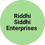 Business logo of Riddhi Siddhi enterprises