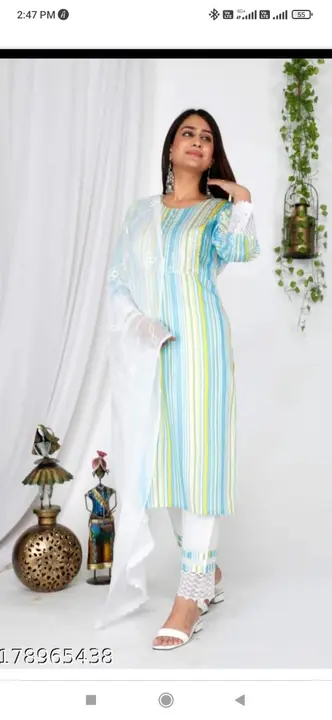 *❤️special summer*

*Febric cotton kurti with pent_with Rayon embroiderd dupatta* 

*Available Size: uploaded by JAIPURI FASHION HUB on 3/3/2023