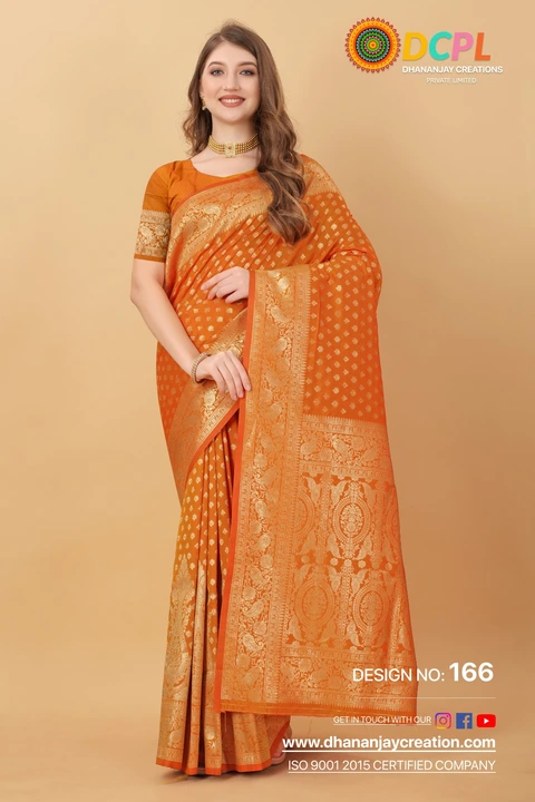 Beautiful cotton zari weaving saree with unstitch blouse piece  uploaded by Dhananjay Creations Pvt Ltd. on 3/3/2023