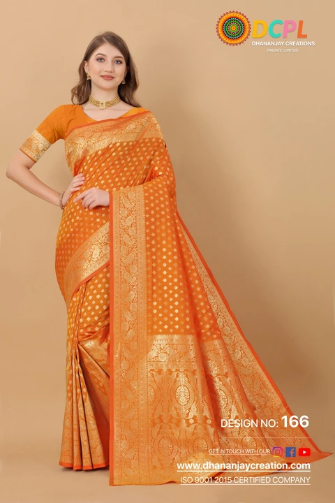 Beautiful cotton zari weaving saree with unstitch blouse piece  uploaded by Dhananjay Creations Pvt Ltd. on 3/3/2023