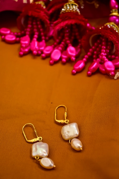 Original Freshwater pearl drop earrings  uploaded by business on 3/3/2023