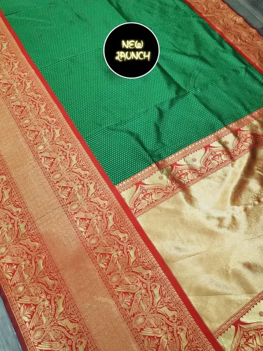 Beautiful green saree uploaded by Dhananjay Creations Pvt Ltd. on 3/3/2023