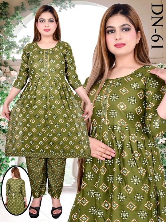 Nayra cut kurti pant  uploaded by Evergreen on 3/3/2023