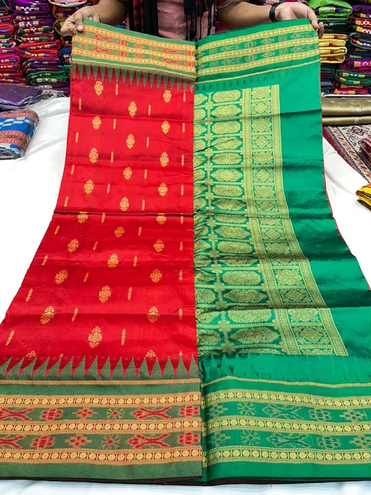 Handloom sambalpuri orjinal saree online payment shipping charges  uploaded by Online shopping buijness on 3/3/2023