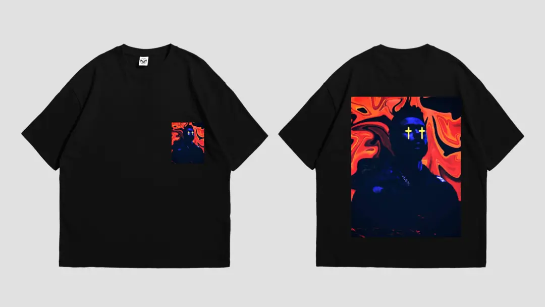 The weeknd printed trendy oversized tshirt uploaded by Customaxe on 3/3/2023