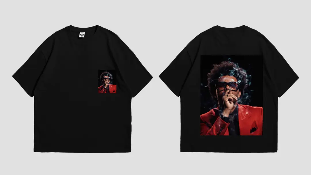 The weeknd printed trendy oversized tshirt uploaded by Customaxe on 3/3/2023