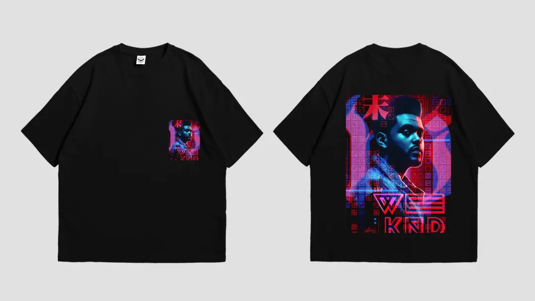 The weeknd printed trendy oversized tshirt uploaded by Customaxe on 3/3/2023