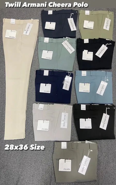 Product image of TROUSER PANTS TWILL ARMANI
SIZE.28-36, price: Rs. 300, ID: trouser-pants-twill-armani-size-28-36-09d74276