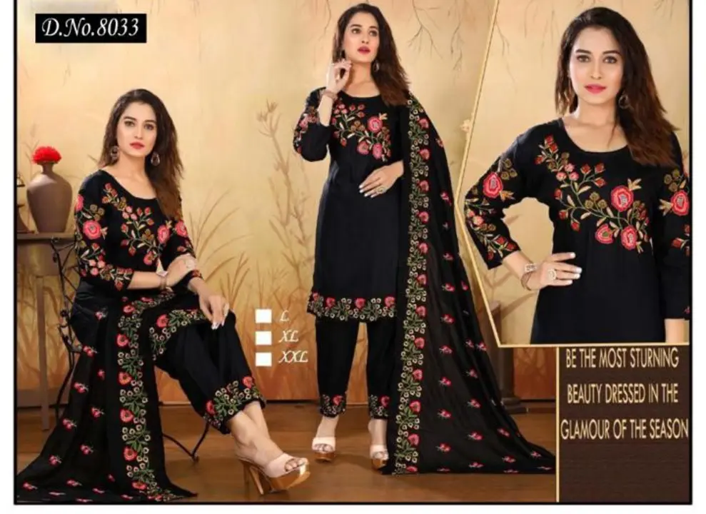 All Heavy Work Designer Fancy 3 pcs Sets Dupatta sets Palazzo sets Pant Kurti Sets  uploaded by Radha Creation , Maira sales for Readymade items on 3/3/2023