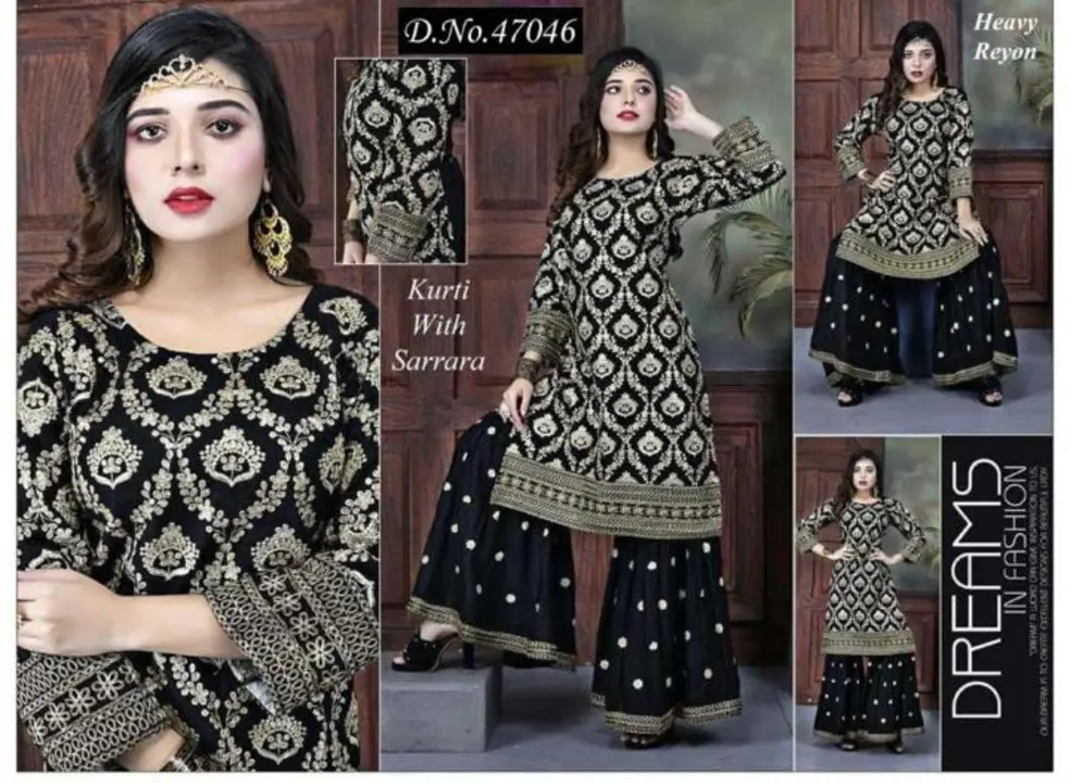 All Heavy Work Designer Fancy 3 pcs Sets Dupatta sets Palazzo sets Pant Kurti Sets  uploaded by Radha Creation , Maira sales for Readymade items on 3/3/2023
