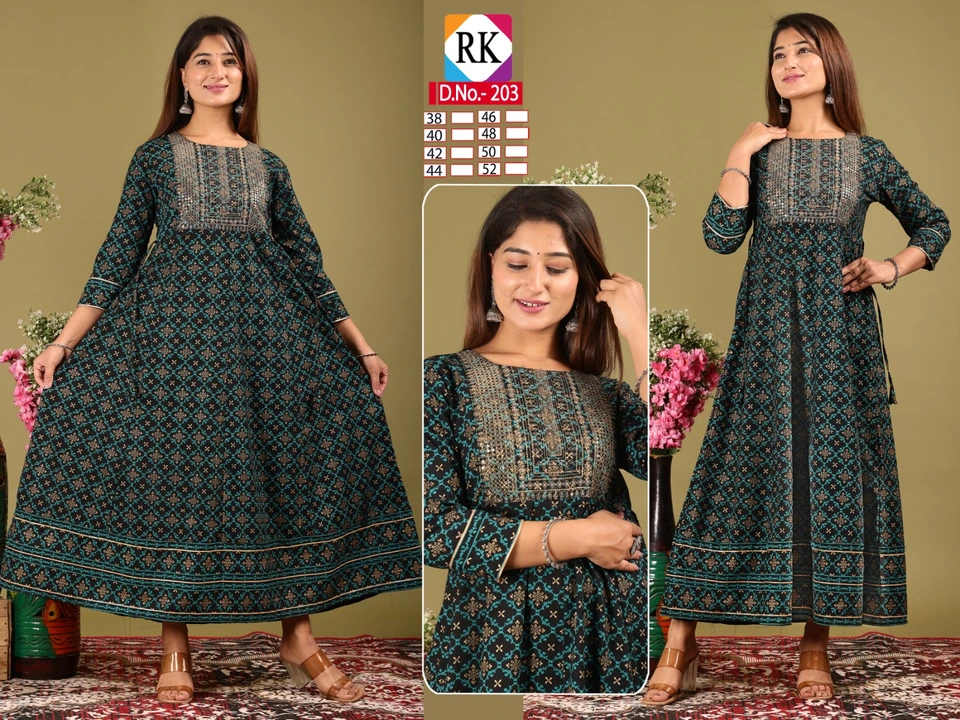 Embroidery work Kurtis  uploaded by H Kumar Manufacturer on 5/19/2024