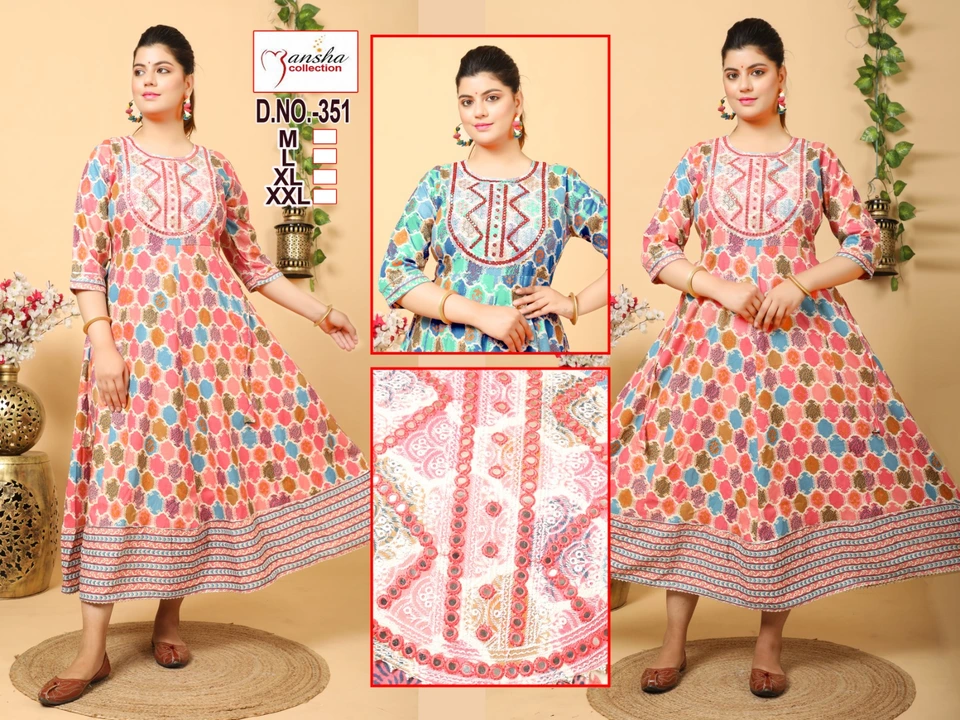 Embroidery work Kurtis  uploaded by H Kumar Manufacturer on 3/3/2023