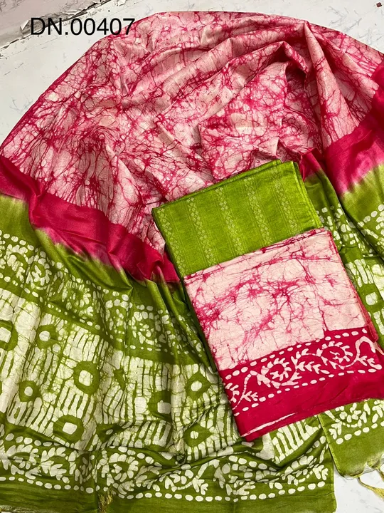 Cotton khadi batik print suits  uploaded by M S handloom  on 3/3/2023