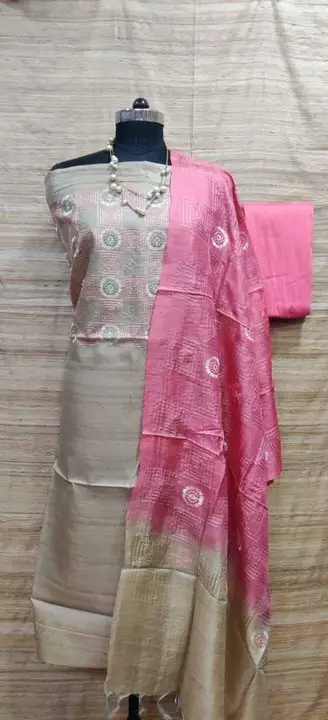 Katan silk embroidery work suits  uploaded by M S handloom  on 3/3/2023