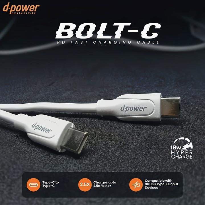 BOLT-C Type-C To Type-C Data Cable

 uploaded by Happy Enterprise on 5/31/2024