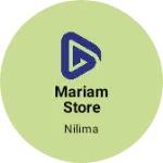 Business logo of Mariam store