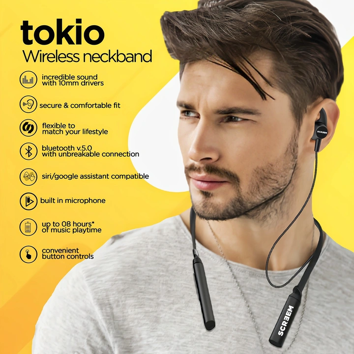 Screem Tokio  Bluetooth Headset (Black, In the Ear) uploaded by Happy Enterprise on 3/4/2023
