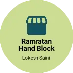 Business logo of Ramratan hand block print